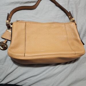 Michael Kors Camel Leather Shoulder Bag